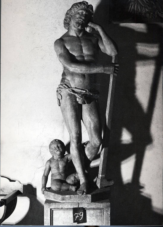 Adamo con il piccolo Abele (scultura) di Solari, Cristoforo (attribuito) (prima metà sec. XVI)