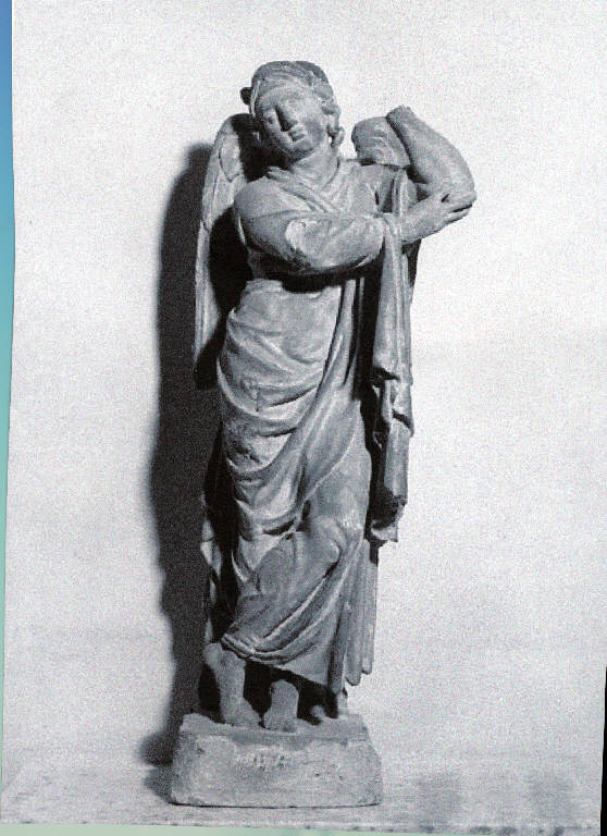 Angelo per la cinta del coro (scultura) di Brambilla, Francesco (maniera) (seconda metà sec. XVI)