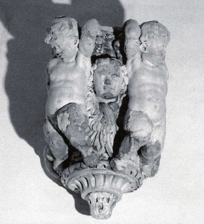 Mensola con putti (scultura) - ambito lomardo (prima metà sec. XVII)