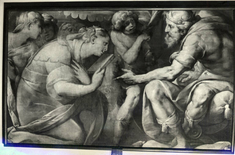 Incontro della Regina di Saba con Salomone, Salomone e la regina di Saba (dipinto) di Crespi, Giovan Battista (attribuito) (prima metà sec. XVII)