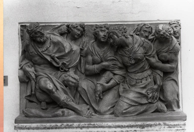 Ester e Assuero (scultura) di Biffi, Gian Andrea; Biffi, Carlo (attribuito; attribuito) (prima metà sec. XVII)