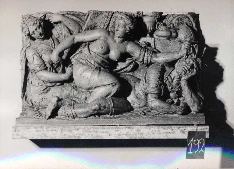 Sisara e Giaele, Giaele uccide Sisara (scultura) di Lasagna,Giovan Pietro (attribuito) (prima metà sec. XVII)