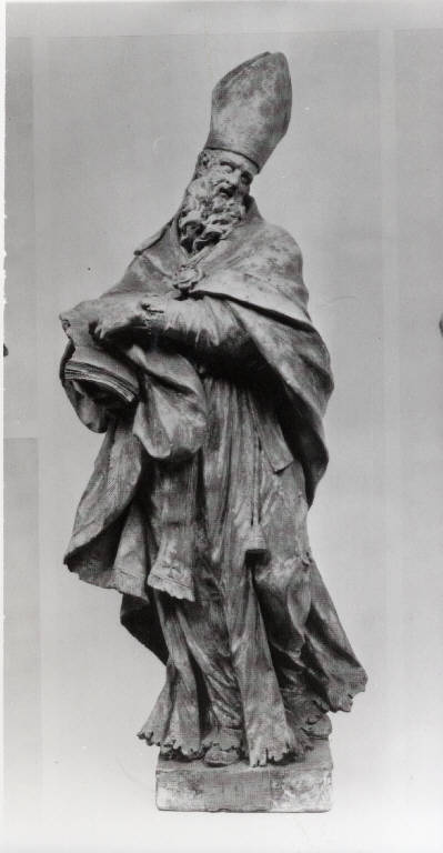 Sant'Ignazio di Loyola in gloria (scultura) di Beretta, Carlo (attribuito) (prima metà sec. XVIII)