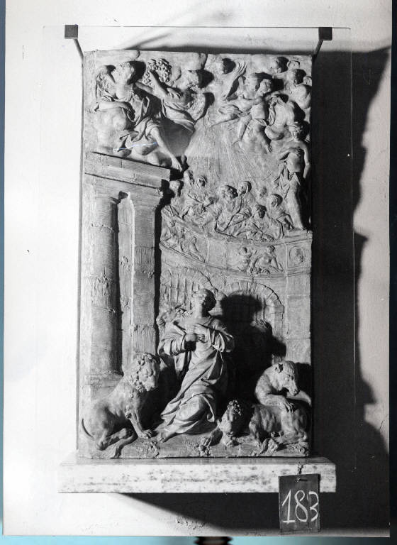 Martirio di santa Tecla (scultura) di Beretta, Carlo (attribuito) (metà sec. XVIII)