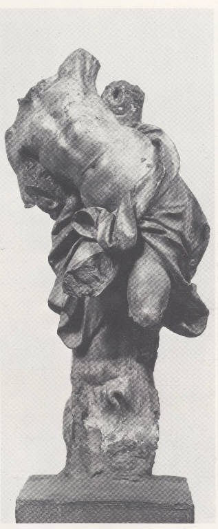 Figura maschile seminuda, figura maschile (scultura) - manifattura lombarda (seconda metà sec. XVIII)