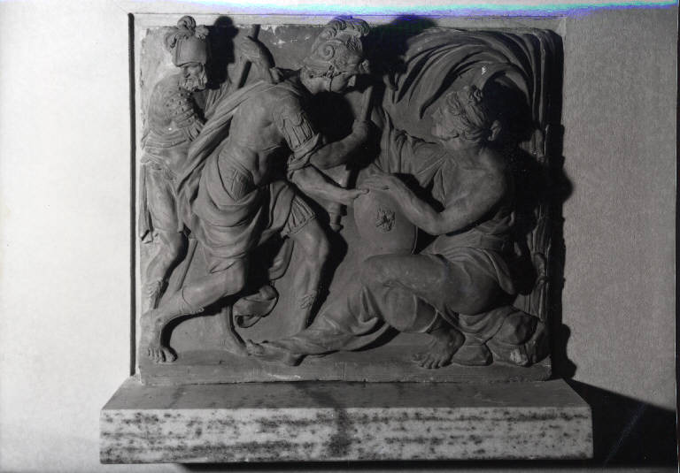 La profetessa Debora arma Barac contro Sisara, profeti (scultura) di Riccardi, Giuseppe (attribuito) (ultimo quarto sec. XVIII)