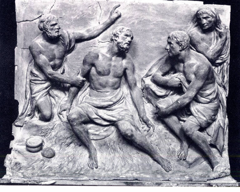 Giobbe sul letamaio, Giobbe sul letamaio (scultura) di Giudici, Carlo Maria (attribuito) (ultimo quarto sec. XVIII)
