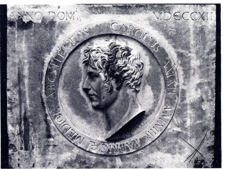 Ritratto di Carlo Amati, ritratto d'uomo di profilo (scultura) di Monti, Gaetano (attribuito) (prima metà sec. XIX)