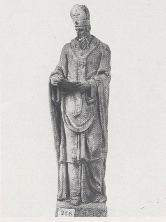 Santo Vescovo, Santi vescovi (scultura) - manifattura lombarda (prima metà sec. XIX)