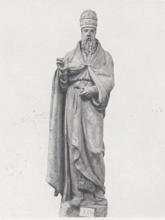 Santo Papa, Santo papa (scultura) - manifattura lombarda (prima metà sec. XIX)
