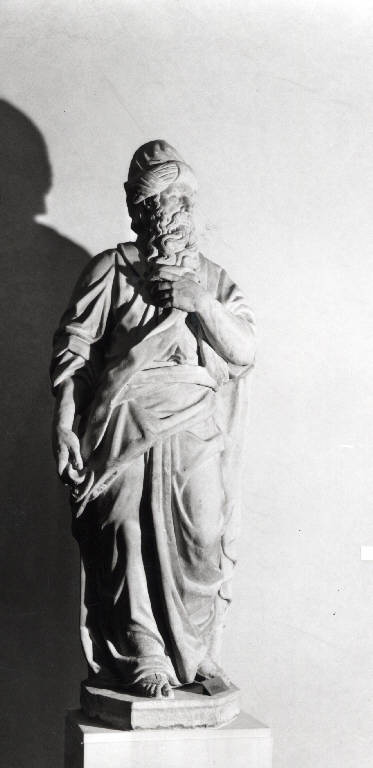 Profeta con turbante (scultura) di Brambilla, Francesco (fine sec. XVI)