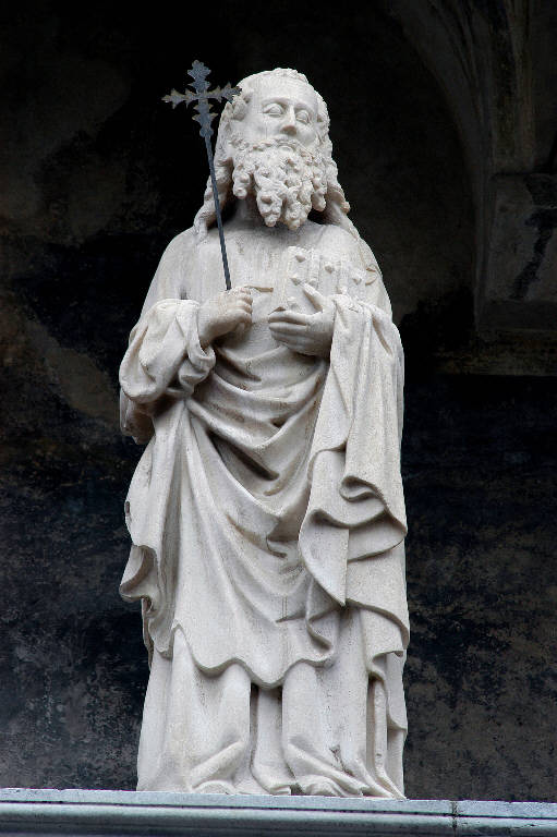 San Barnaba apostolo (statua) di Giovanni da Campione (cerchia) (sec. XIV)