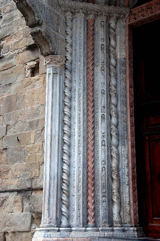 Pastori, Animali (pilastrino) di Giovanni da Campione (bottega) (sec. XIV)