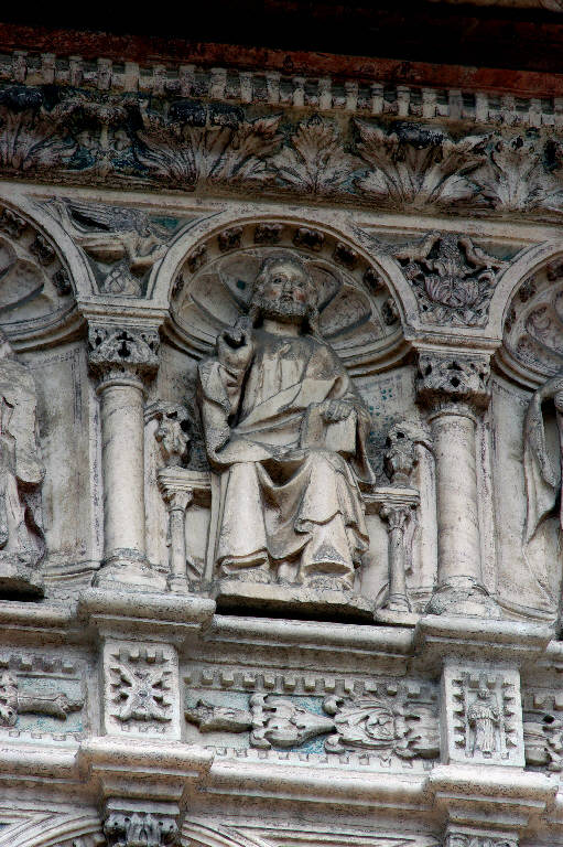 Cristo benedicente (rilievo) - ambito lombardo (fine sec. XIV)