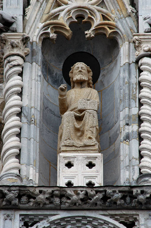 Dio Padre benedicente (statua) - bottega lombarda (sec. XX)