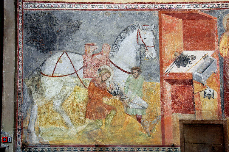 Storia di Sant'Eligio (dipinto) - ambito lombardo (metà sec. XIV)