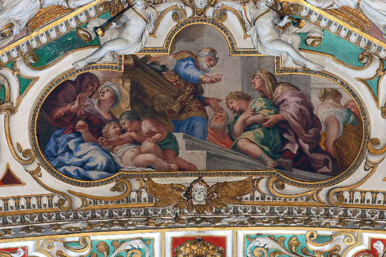 Anna presenta Samuele a Eli (dipinto) di Ferri, Ciro (sec. XVII)