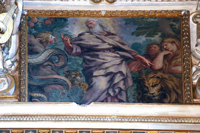 Dio maledice il serpente (dipinto) di Ferri, Ciro (sec. XVII)