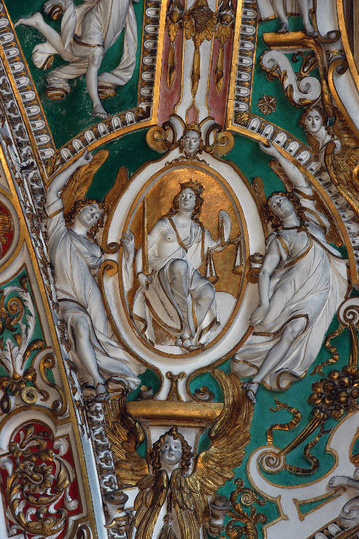 Giustizia (rilievo) di Sala, Giovanni Angelo; Sala, Gerolamo (sec. XVII)