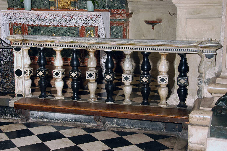 balaustrata di cappella - bottega lombarda (fine/inizio secc. XVI/ XVII)