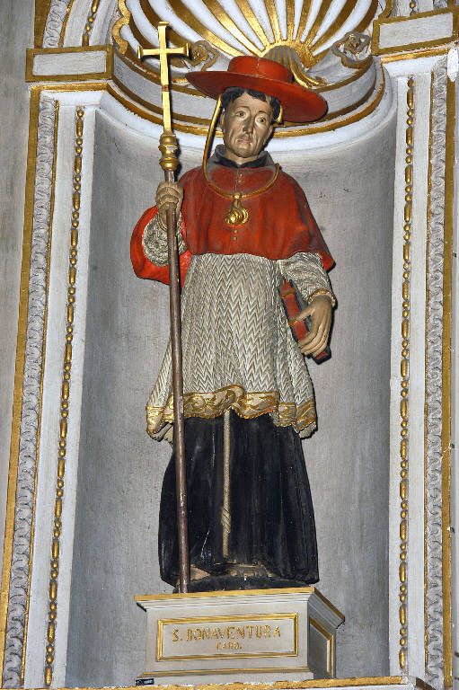San Bonaventura cardinale (statua) - bottega lombarda (sec. XVII)