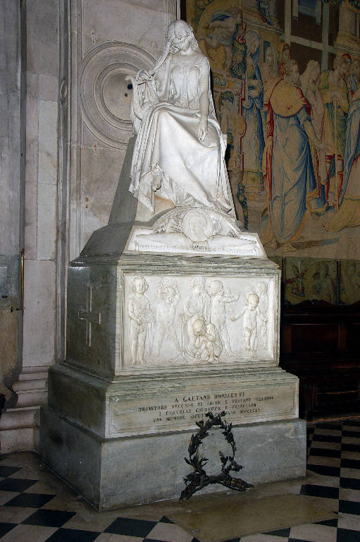 Monumento funebre a Gaetano Donizetti (monumento funebre) di Vela, Vincenzo (sec. XIX)