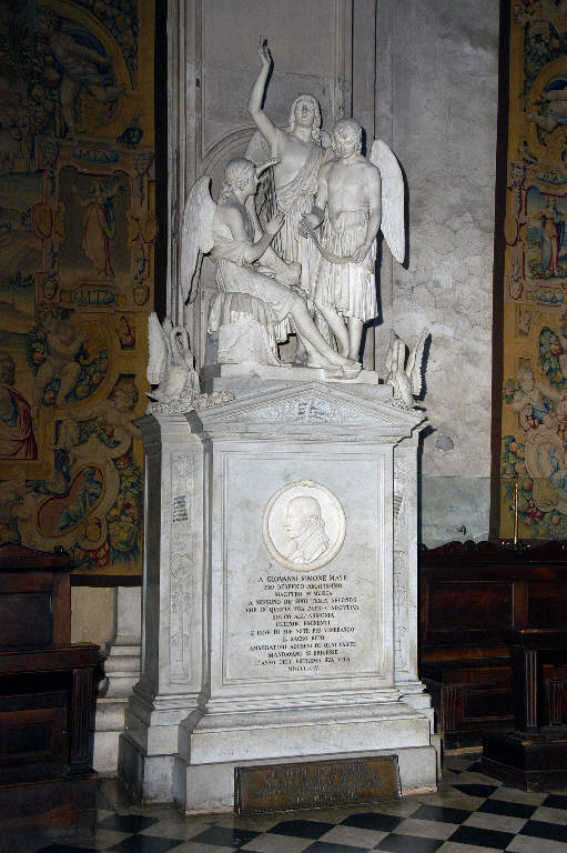 Monumento funebre a Simone Mayr (monumento funebre) di Fraccaroli, Innocenzo (sec. XIX)