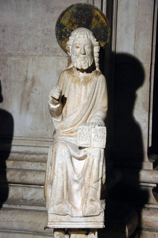 Dio Padre benedicente (statua) di Giovanni da Campione (cerchia) (metà sec. XIV)