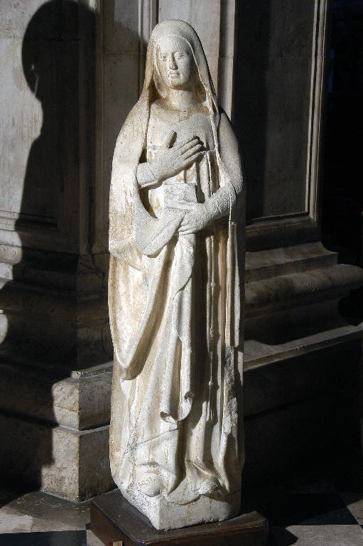 Madonna annunciata (statua) di Giovanni da Campione (cerchia) (metà sec. XIV)