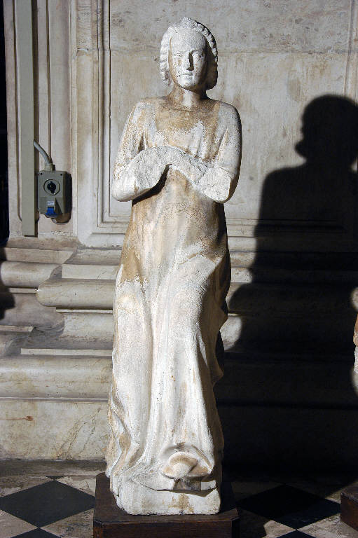 Angelo annunciante (statua) di Giovanni da Campione (cerchia) (metà sec. XIV)