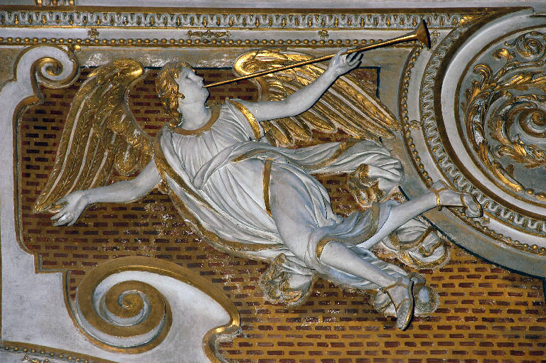 Angelo in volo (rilievo) di Sala, Giovanni Angelo; Sala, Gerolamo (sec. XVII)