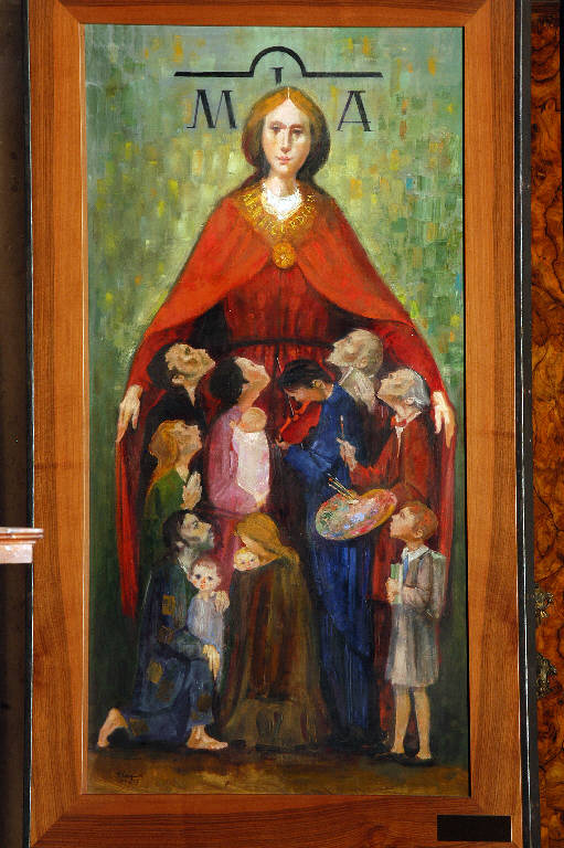 Madonna della Misericordia (dipinto) di Longaretti, Trento (sec. XXI)