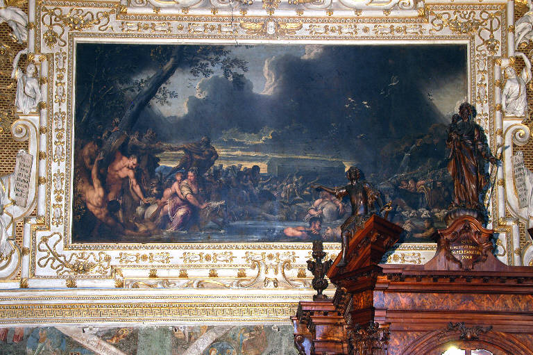 Motivi decorativi (cornice a impostazione architettonica di dipinto) di Sala, Giovanni Angelo; Sala, Gerolamo (sec. XVII)