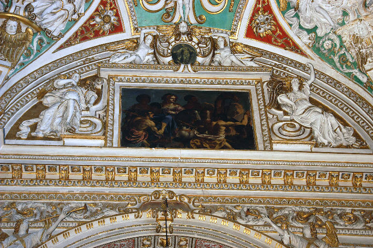 Angeli, Angioletti, Figura femminile (decorazione plastico-pittorica) di Sala, Giovanni Angelo; Sala, Gerolamo (bottega; bottega) (sec. XVII)
