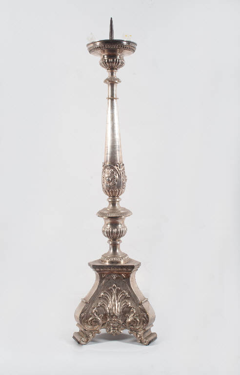 candeliere d'altare - ambito lombardo-veneto (prima metà sec. XIX)