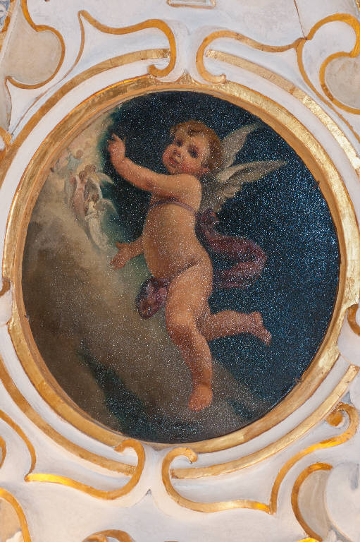 Angioletto e angeli (dipinto) di Maironi, Angelo (sec. XX)