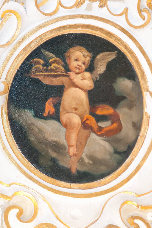 Angioletto con vassoio (dipinto) di Maironi, Angelo (sec. XX)