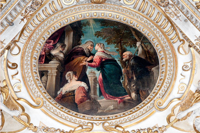 Visitazione (dipinto) di Bassano, Francesco (sec. XVI)