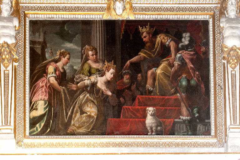 Ester e Assuero (dipinto) di Cavagna, Giovan Paolo (sec. XVI)