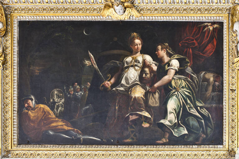 Giuditta con la testa di Oloferne e la spada (dipinto) di Cavagna, Giovan Paolo (sec. XVI)