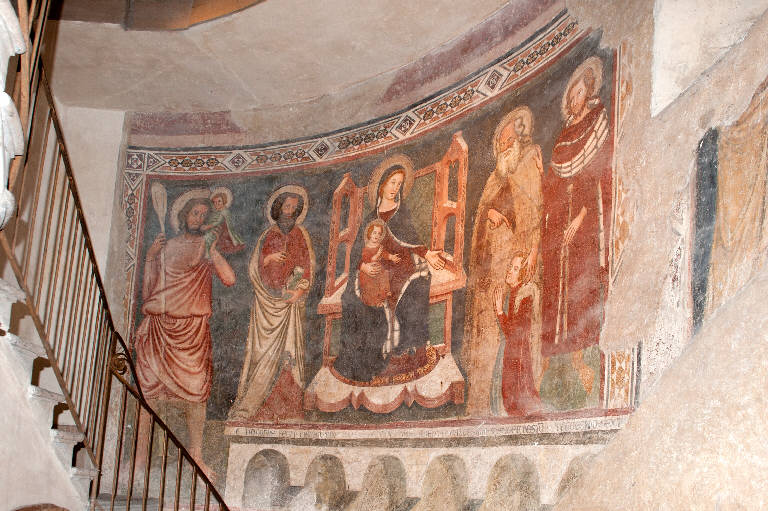Madonna in trono e Santi (dipinto) di Maestro del 1336 (attribuito) (sec. XIV)