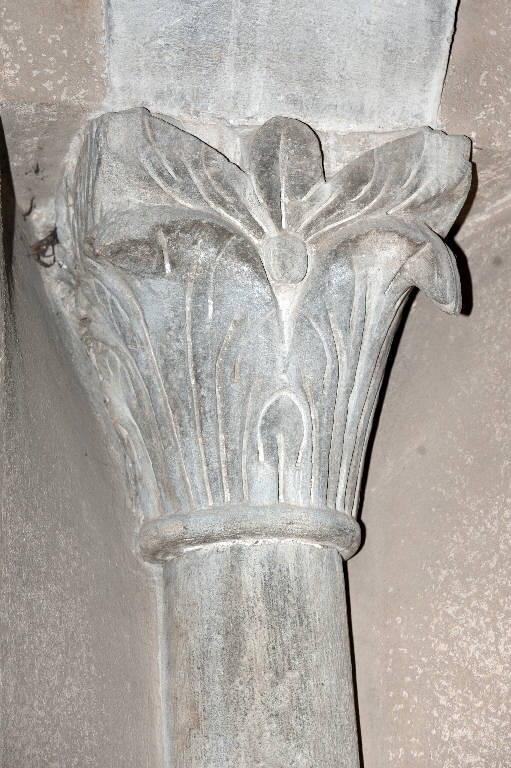 capitello di colonna - ambito lombardo-emiliano (metà sec. XII)