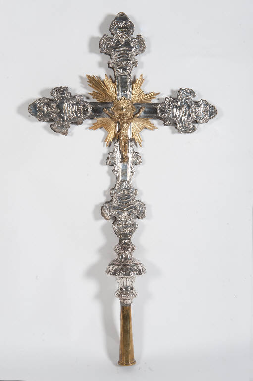 croce processionale - bottega lombarda (seconda metà sec. XVIII)