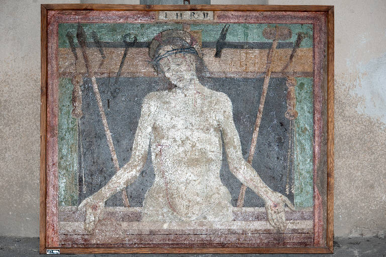 Cristo con strumenti della Passione (dipinto) - ambito lombardo (fine/inizio secc. XV/ XVI)