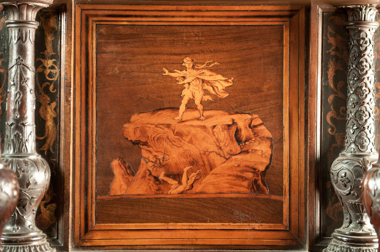 Allegoria della rovina di Achitofel (decorazione a intarsio) di Capoferri, Giovan Francesco; Lotto, Lorenzo; Lotto, Lorenzo (sec. XVI)