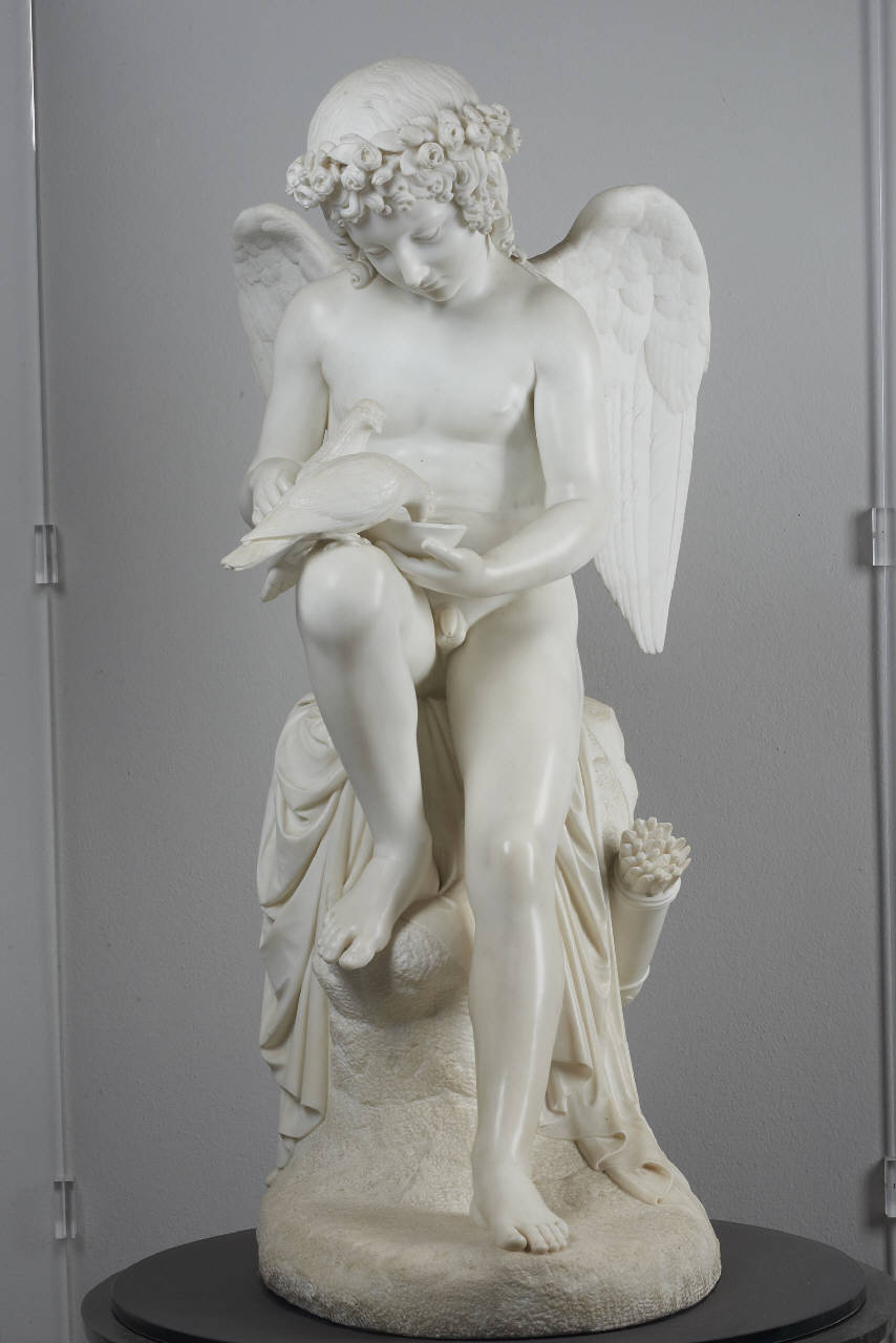 L'innocenza, Amore abbevera le colombe (statua) di Bienaimé, Luigi (sec. XIX)