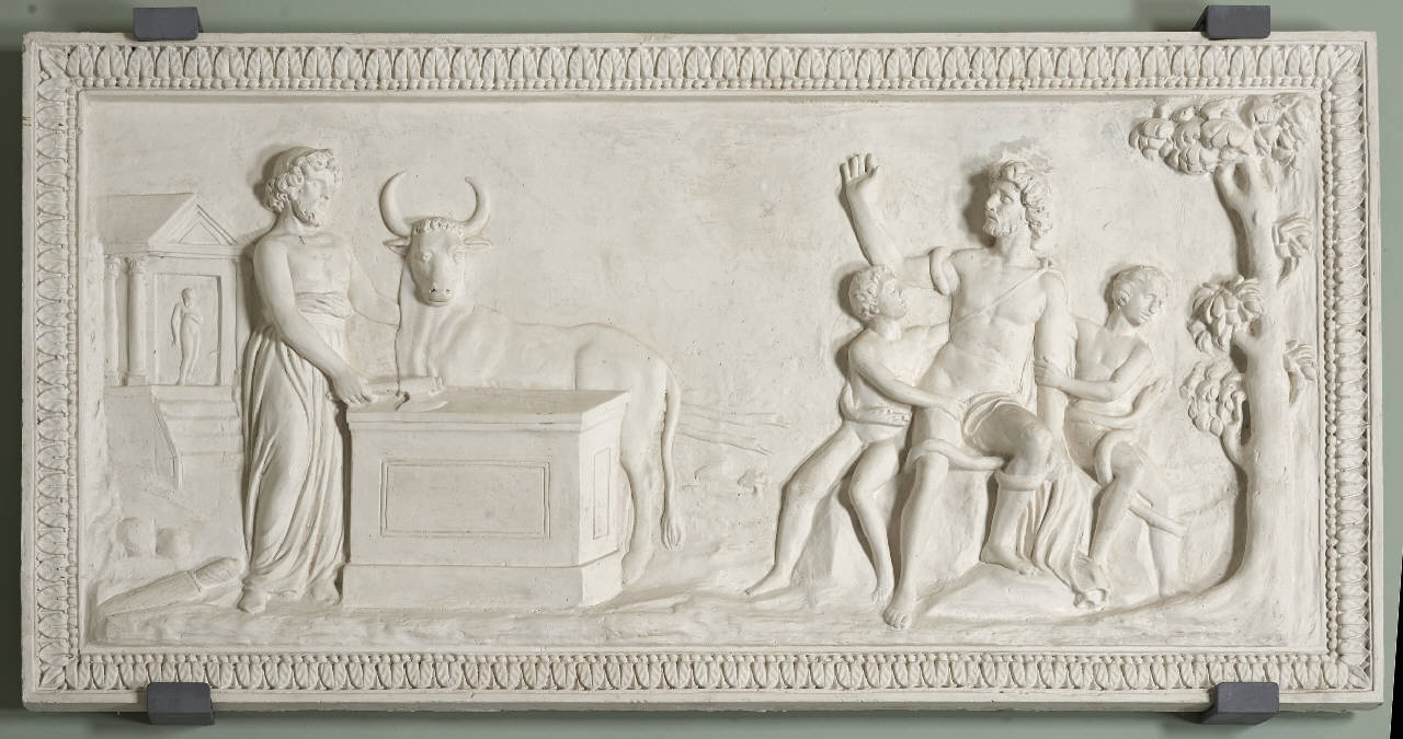 Il sacrificio e il supplizio di Laocoonte (rilievo) di Franchi, Giuseppe - ambito Italia centro-settentrionale (seconda metà sec. XVIII)