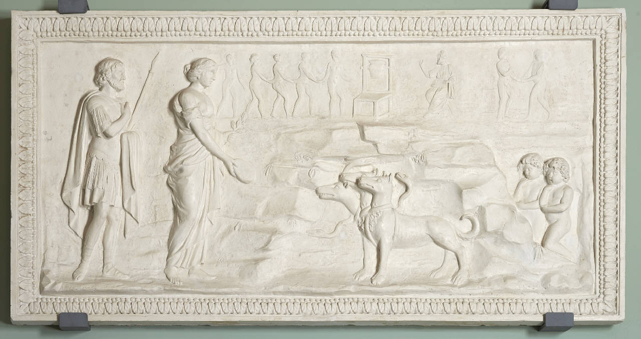 Enea agli inferi (rilievo) di Franchi, Giuseppe - ambito Italia centro-settentrionale (seconda metà sec. XVIII)
