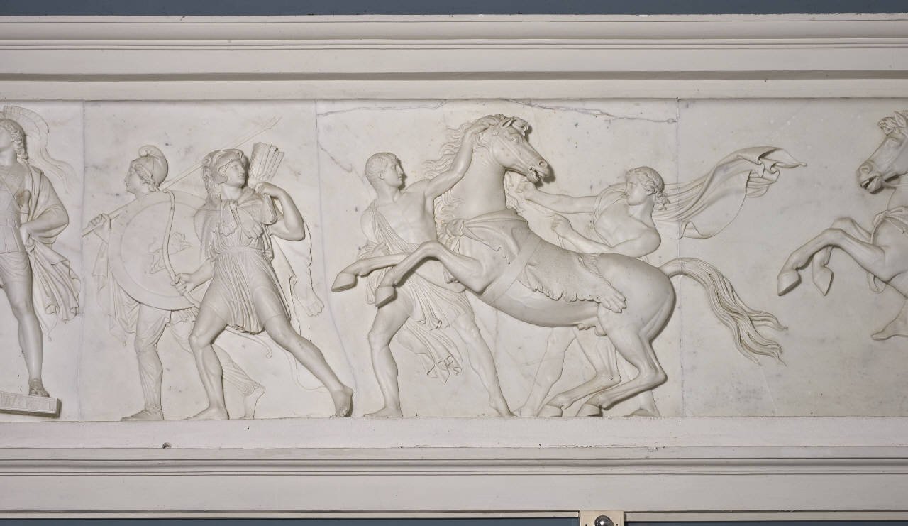 Il cavallo Bucefalo (rilievo) di Thorvaldsen, Bertel - ambito danese (prima metà sec. XIX)