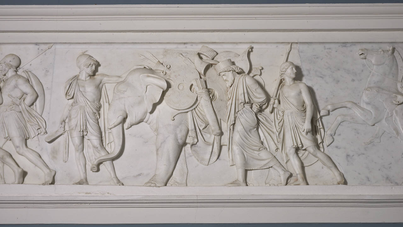 L'elefante e il re schiavo (rilievo) di Thorvaldsen, Bertel - ambito danese (prima metà sec. XIX)